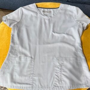 Grey's Anatomy Light Active Gray Scrub Top